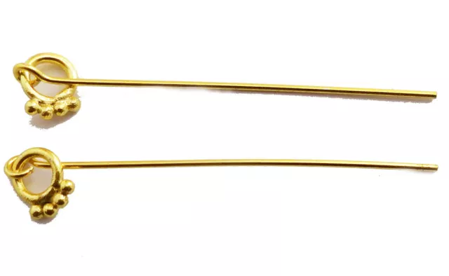 Uxcell 400Pcs Flat Head Pins for Jewelry Making 45mm Brass Flat