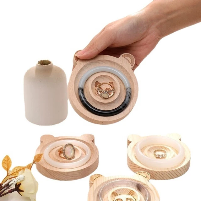 DIY Jewelry Making Organizer Wooden Jewelry Tray Necklace Beading Plate  Home