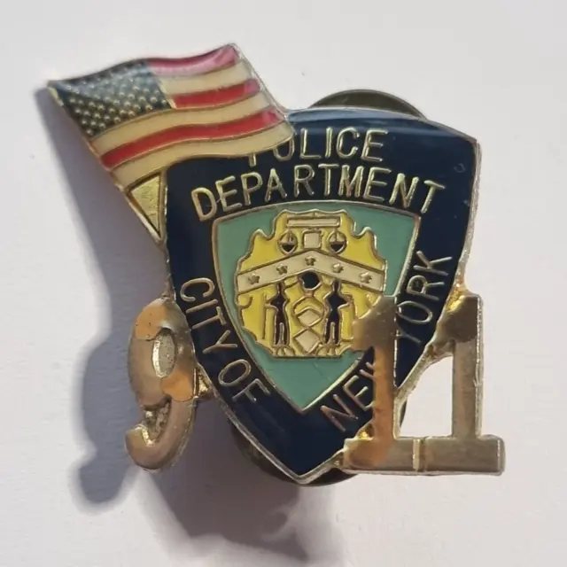 City of New York Police Department Lapel Pin Badge, 9/11
