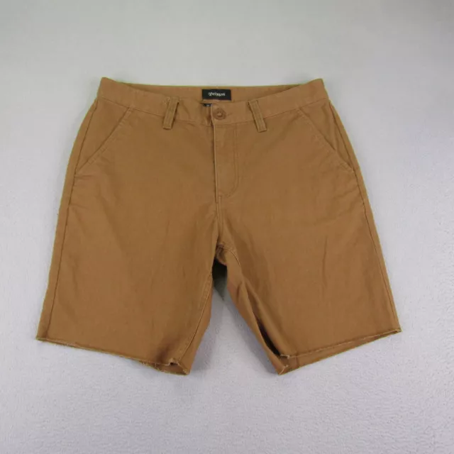 Brixton Shorts Mens 34 Brown Khaki Toil II Chino Skater Casual Outdoors Twill