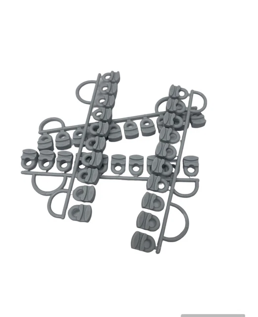 Silent Gliss 2C Curtain Track Gliders - 10mm X 10mm X 14mm Low Noise Design, 1000 Pieces, White