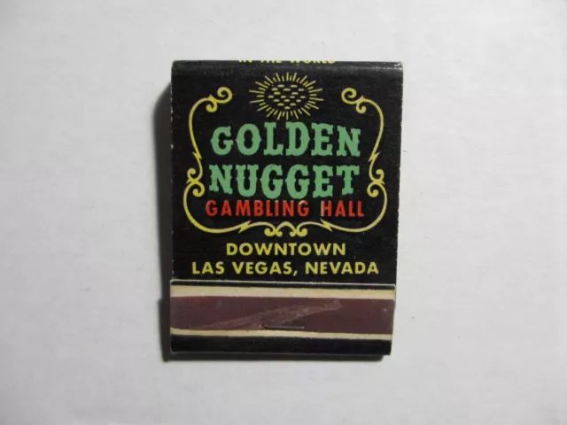 MATCHBOOK Golden Nugget Gambling Hall Casino Downtown Las Vegas NV full pack