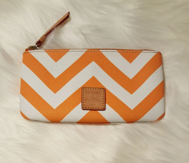 Dooney & Bourke Orange Navy Stripe Detroit Tigers Nylon Crossbody Bag