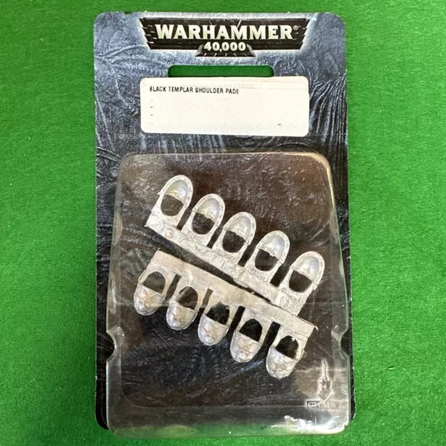 Warhammer 40k Metal Space Marine Black Templar Shoulder Pads Bits Games Workshop