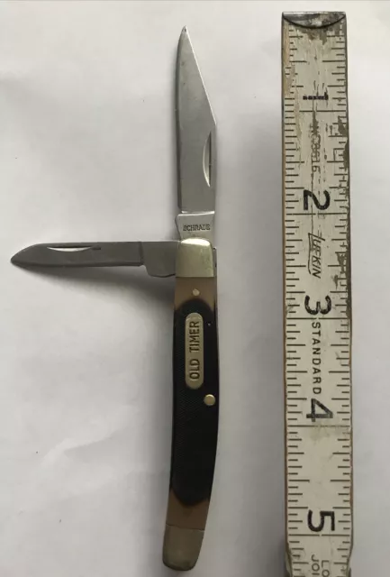 VINTAGE SCHRADE USA 330T 2 Blade Old Timer Folding Pocket Knife $15.95 ...