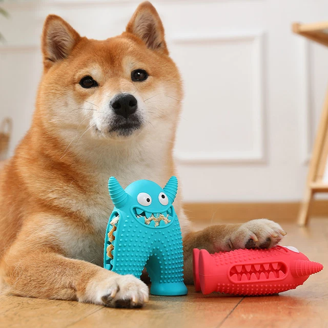 Dog Chew Toys for Aggressive Chewers, Indestructible Tough Durable Squeaky Inter