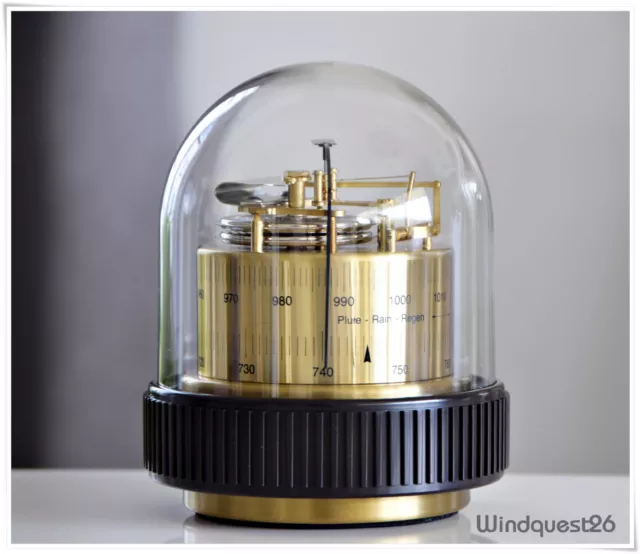 BARIGO präzisions  2 Dosen Aneroid Tisch Barometer Barograph WETTERSTATION