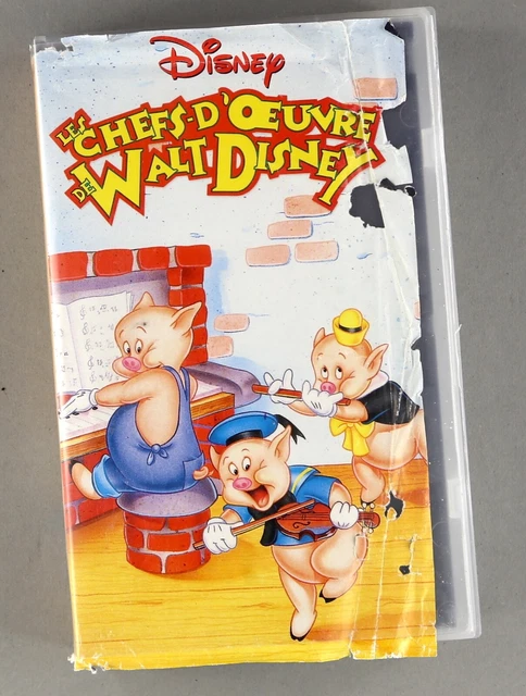 LES CHEFS D'OEUVRE de Disney Walt Disney [Cassette VHS SECAM nicht PAL