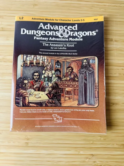 Sealed Shrink - Tsr Ad&D Module L2 - The Assassins Knot 9057 - D&D Gygax Rpg