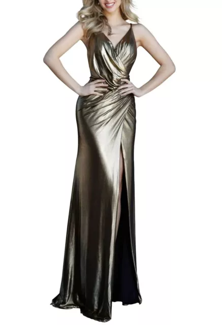 Jovani ruched evening gown for women - size 8