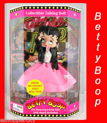 Betty Boop Talking Doll w/ Poodle Dress Collectible New