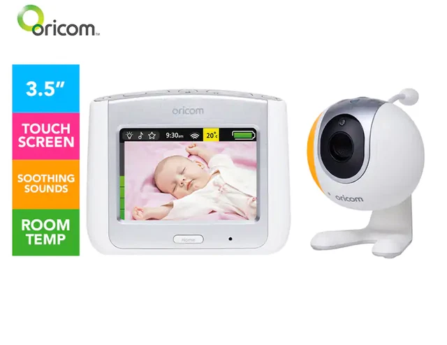 Oricom Secure 860 Sc860Sv 3.5" Touchscreen Video Baby Monitor With 19 Lullabies