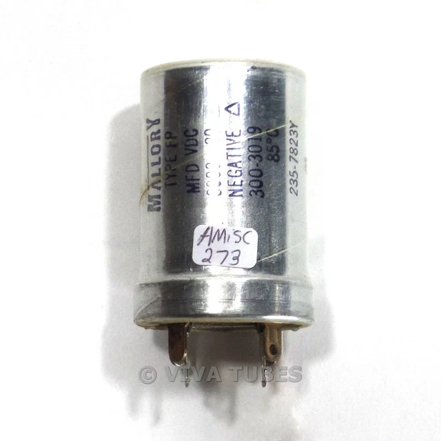 Condensateur électrolytique Philips Vintage 50+50µF 400V - New Old Stock Des Années 60, Jamais Soudé
