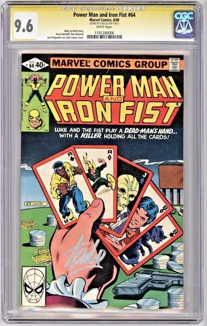 Power Man and Iron Fist #64 CGC 9.6 WP Signature Series SS Signed by Stan Lee
