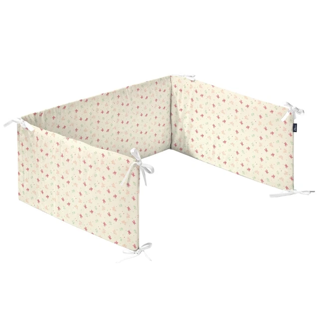 Alvi Nestchen für Kinderbett Organic Rose Garden Länge 180cm