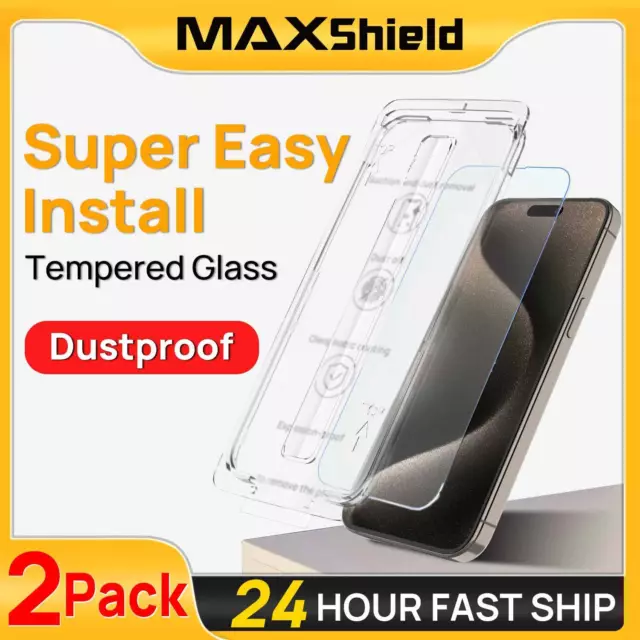 Tempered Glass Screen Protector Full Cover F iPhone 15 14 Pro Max 13 12 11 Xs XR