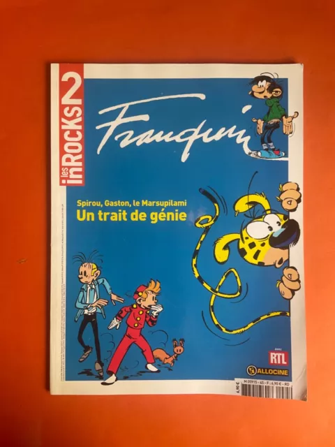 Revue Les Inrocks 2 Franquin Spirou Gaston Marsupilami Un Trait De Génie Tbe