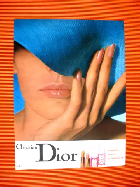 Christian Dior Lip Red Nail Polish Ad 1967 Press Release