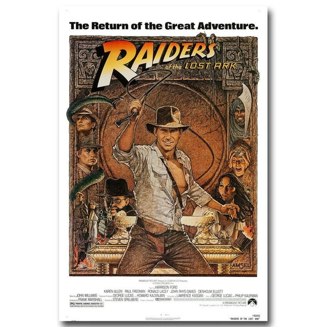 136897 Indiana Jones and the Last Crusade Movie Print Poster Affiche