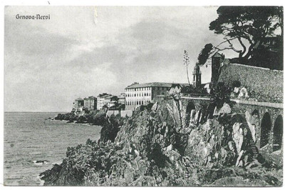 Genova Nervi Porto Barche Brunner cartolina RB9336 