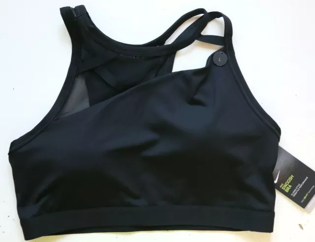 Nike Swoosh Sports Training Gym Medium Support Padded Bra - Black Bv3560-010  Xs