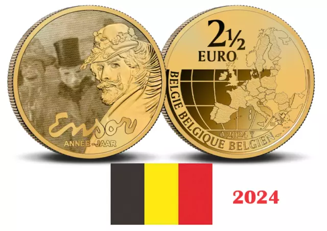 2,50 €  BELGIQUE  NEUVE   2,50 EURO     2024   J.ENSOR      prevente