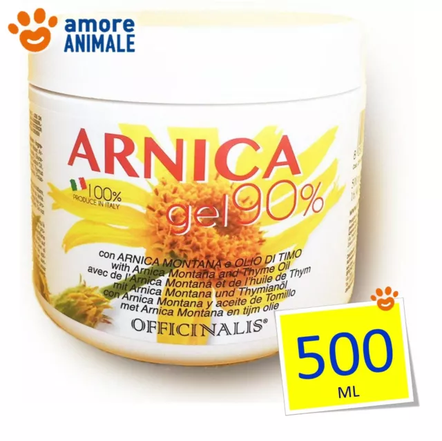 Officinalis ARNICA 90% Gel 500 ml - Antinfiammatorio cura distorsioni muscolari