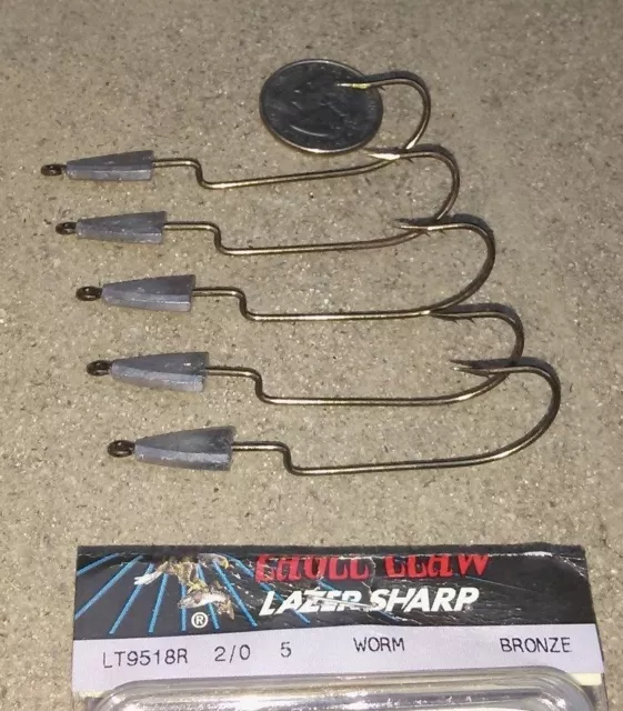 EAGLE CLAW LAZER Sharp L786BPUH 60 Degree Side Eye Jig Hook - Pack