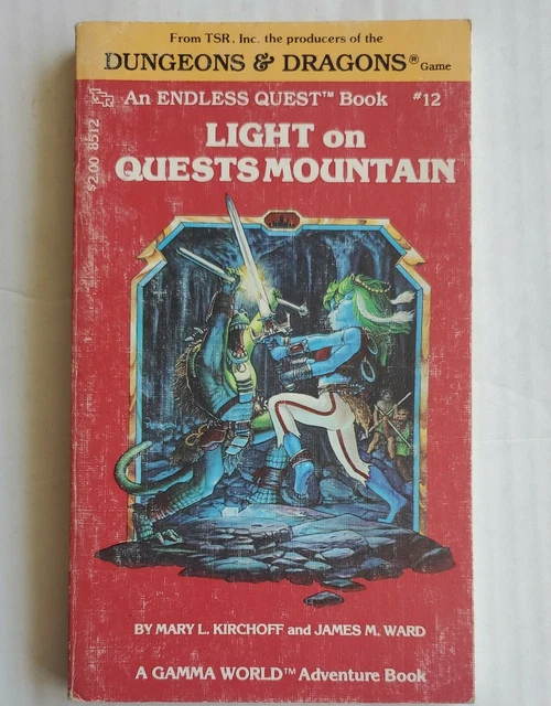 TSR ENDLESS QUEST Book #12 Gamma World: Light on Quests Mountain 1983 ...