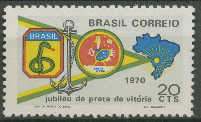 BRASILE 1970 FINE seconda guerra mondiale corpo di spedizione 1266