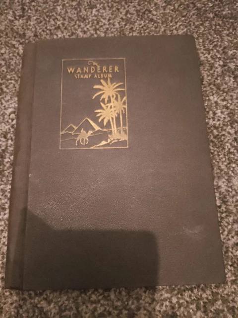 Stamp Album Wanderer Around 600 Stamps Many Mint