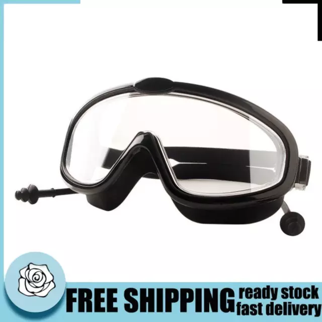 2pcs Children Swimming Goggles w/ Earbuds Anti Fog Swimming Glasses