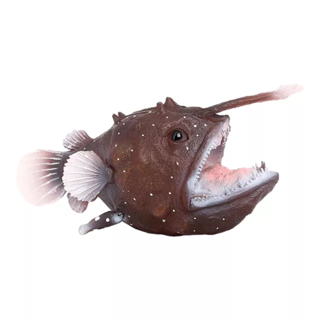 Sea Animal Figurine Mini Angler Fish Figure Simulation Ocean Animal Model Toys