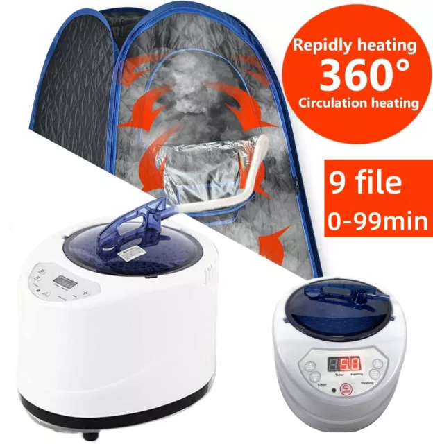 2.6L Sauna Machine 1000W Portable Sauna Steamer Pot Generator Fumigation Mahine