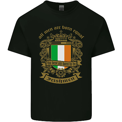 All Men Are Born Equal Irish Ireland Mens Cotton T-Shirt Tee Top