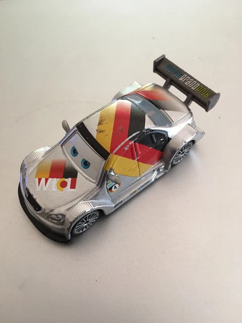 DISNEY PIXAR CARS Max Schnell #4 Diecast World Grand Prix 1:55 Scale ...