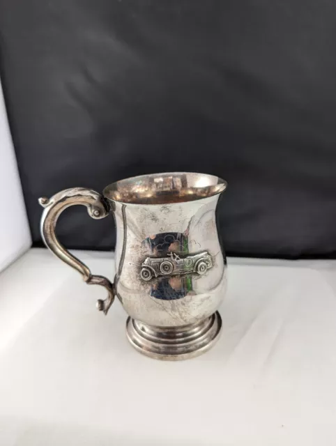 Vintage Collectibles Silver Plated Tankard 1 Pint Mug Tankard EPNS A1 3D Car
