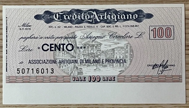 Miniassegni Credito Artigiano