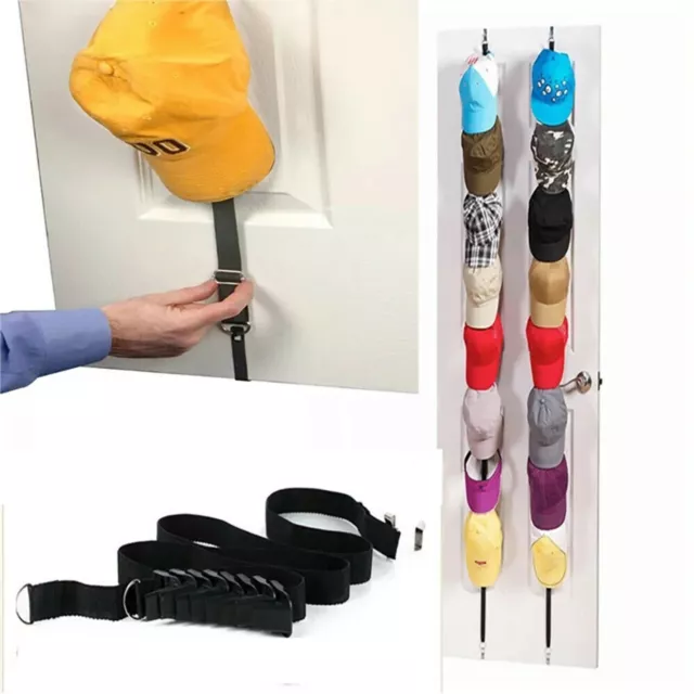 Baseball Cap Rack Hat Holder Rack Home Organizer Storage Door Closet Hanger AU 2