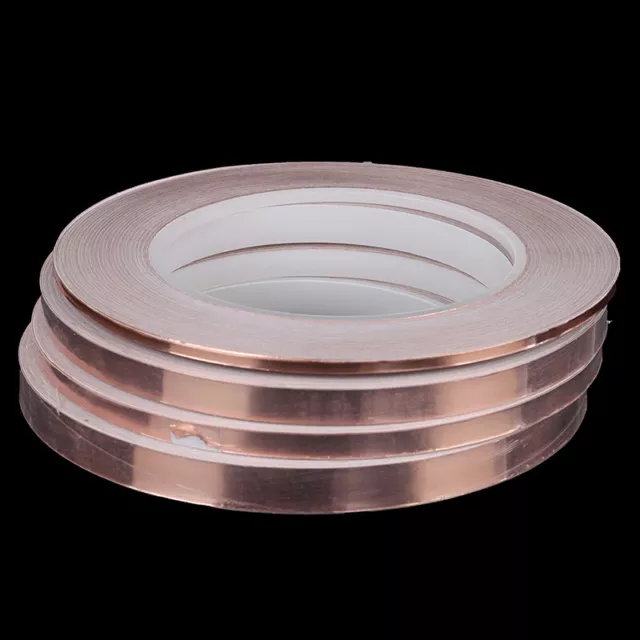 30M Single Side Conductive Copper Foil Tape Strip Adhesive EMI Shielding Tape~m' 3