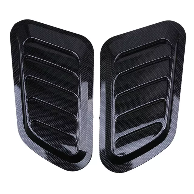 Carbon Fiber Car Decorative Air Flow Intake Scoop Turbo Bonnet Vent Cover Hood