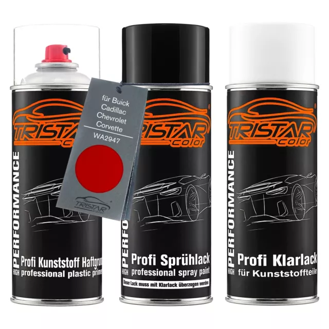 Lack Spraydosen Set Kunststoff für Buick Cadillac Chevrolet WA2947 Granada Red