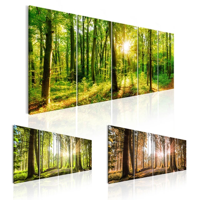 Tableau Sur Verre Peinture Pain Boulangerie - 60x60 Cm - Verre 4 Mm - Effet 3D Brillant