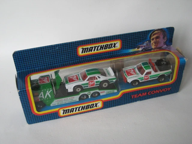 Matchbox Ruff Trek MATCHBOX TEAM CONVOY 7-up Kenworth Ruff Trek Chevy TC-8 Rare Racing ...