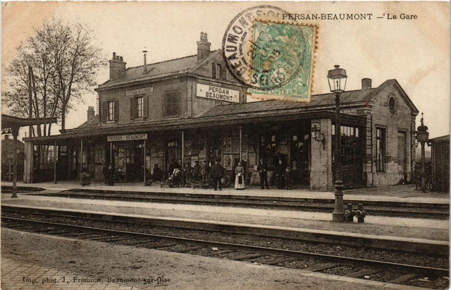 CPA AK PERSAN-BEAUMONT - La Gare (350227)