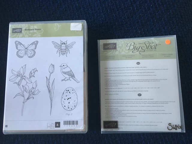 Stampin Up - Hinterhof Grundlagen Holzmontage Stempelset & Koordinationsform Set