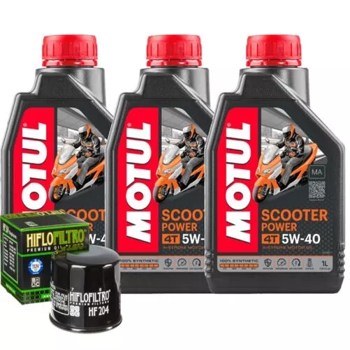 Kit De Mantenimiento Aceite Motul Scooter 5W40 Para Yamaha XP530 E-A/1 TMAX BV11