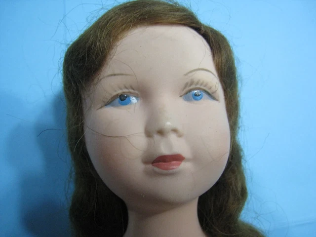 Poupée Ancienne Petitcollin Parisette, Celluloïd, 34 Cm, Robe Et Chaussures, Avec étiquette
