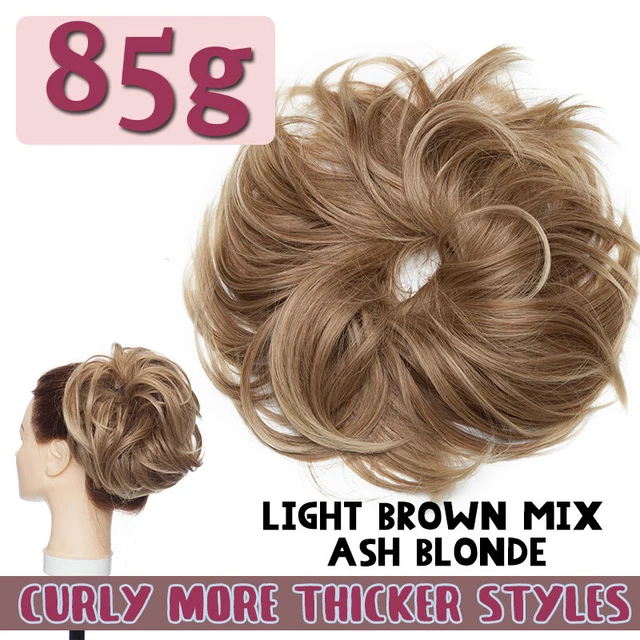 85g Large Curly Scrunchie Messy Bun Hair Piece Updo Ponytail Hair Extension AU
