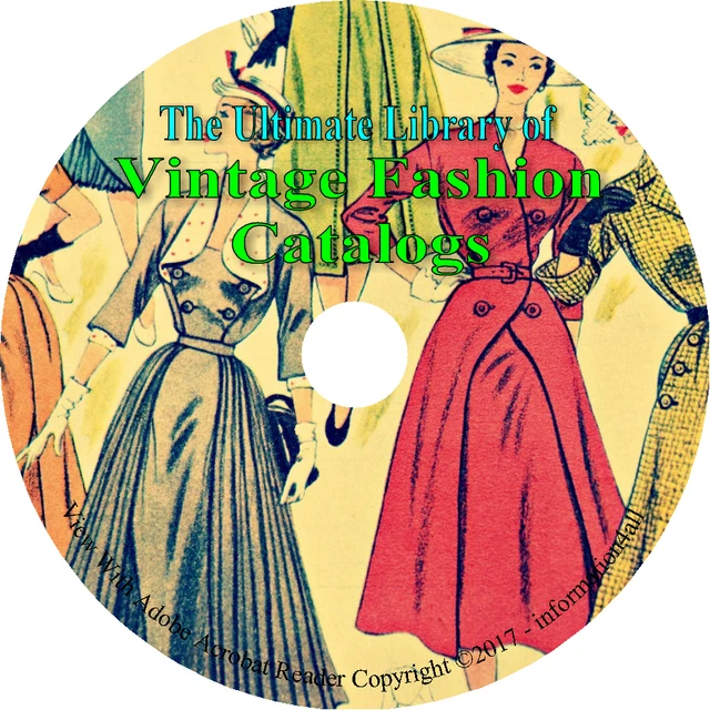 57 CATALOGS ON DVD, Ultimate Library of Vintage Fashion Catalogs